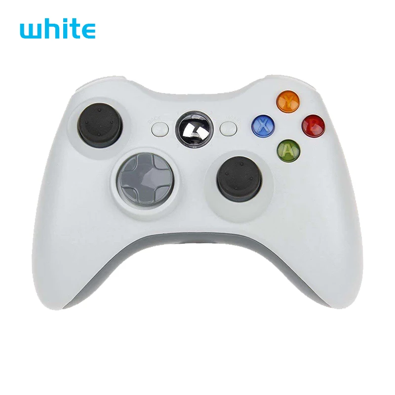 Данные лягушка для xbox 360 беспроводной контроллер с 2,4G приемником игровой контроллер для xbox 360 геймпад совместимый для PS3 PC - Цвет: Белый