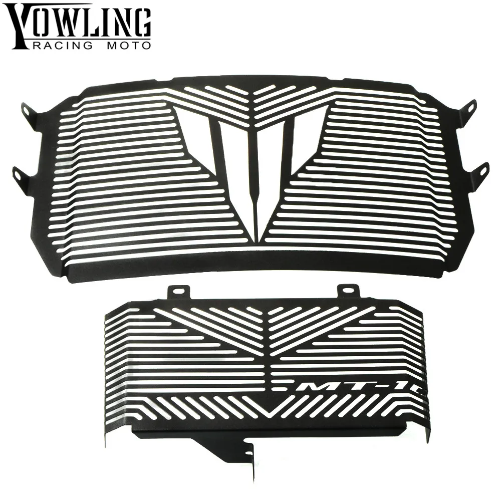 Black Motorcycle Accessories Radiator Guard Protector Grille Grill Cover For MT10 MT-10 MT 10 2016-2017
