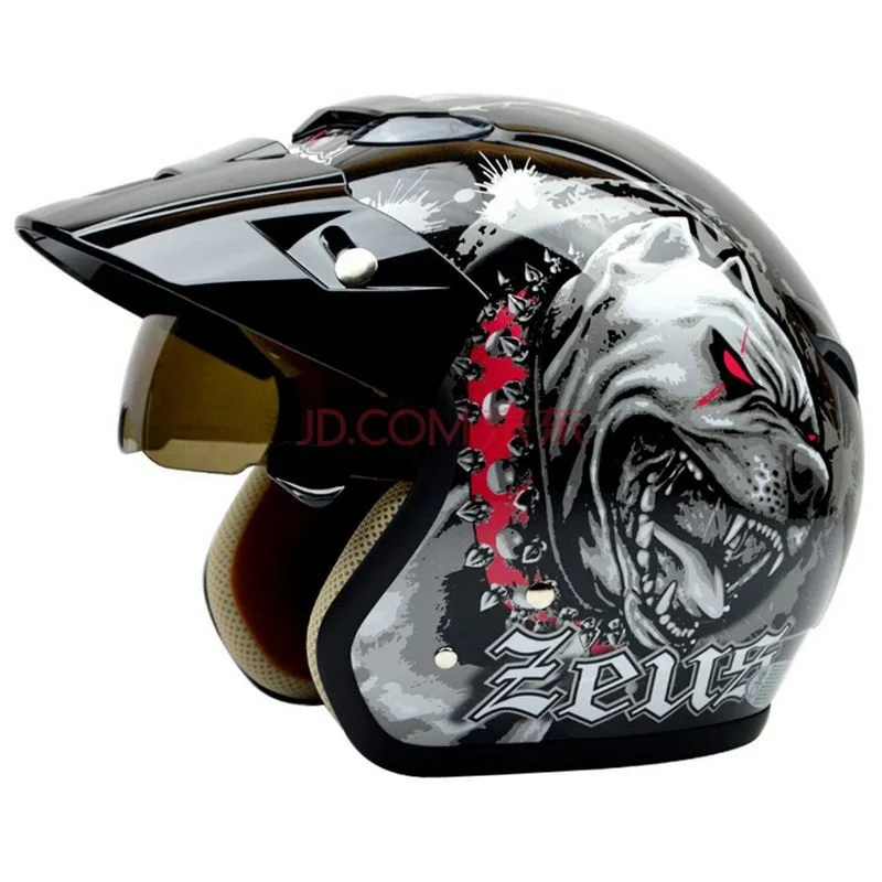 Мотоциклетный реактивный шлем мотоциклетный крест винтажный Casco Capacete с открытым