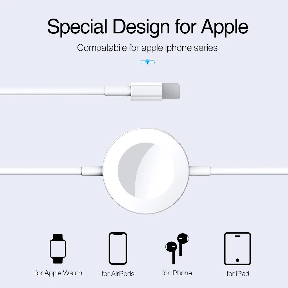 KISSCASE 2 в 1 зарядный кабель для телефона Ipad iphone 8 XR X 7 быстрое зарядное устройство Apple