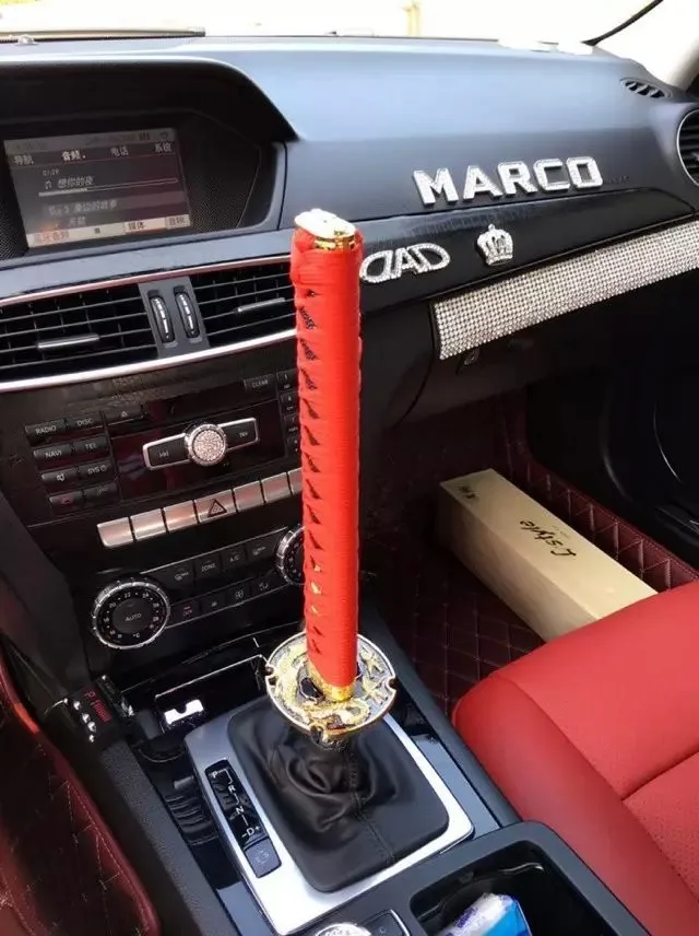 Dyno,, автомобильные аксессуары, катана, ручка переключения передач для автомобиля, запасная часть, скоростной хромированный меч самурая, ручка с мечом