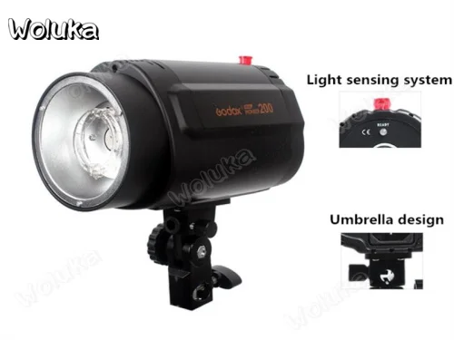 Godox 200 Вт студийная вспышка для фотосъемки студийный товар заполнясветильник