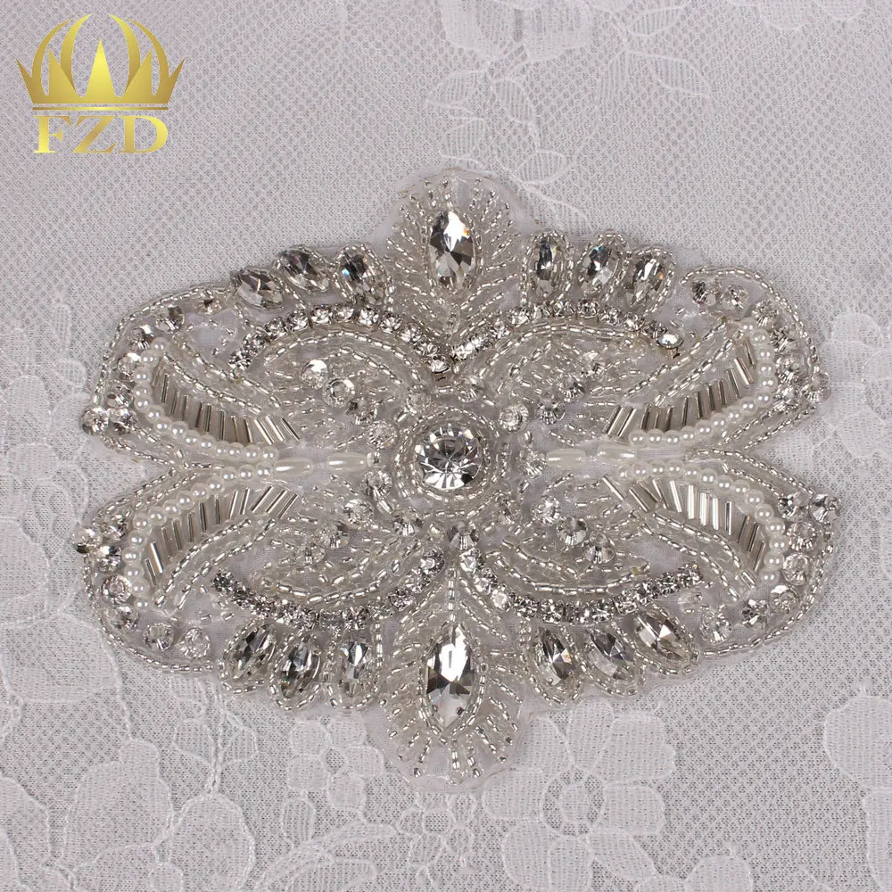 (1 шт.) Свадебные Вышивание аппликация Стразы для новобрачных Пояса бисером