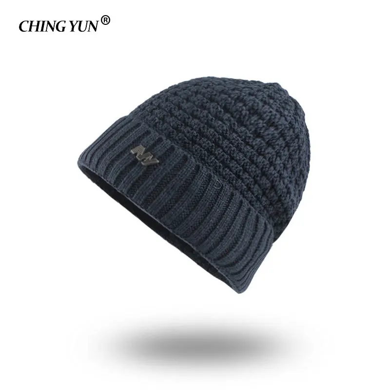 CHINGYUN вязаная шапка зимние шапочки мужские шапки капот простые теплые уличные