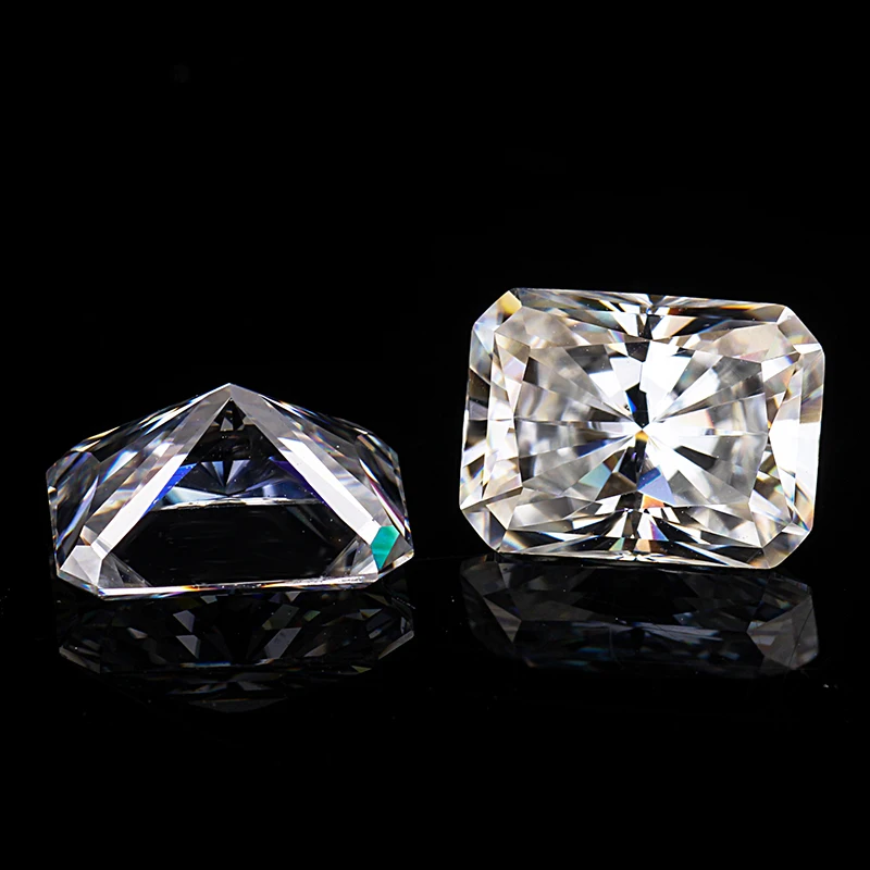 Starszuan 8*6 мм radiant cut VVS E/F 1.5ct супер белые качественные моиссаниты тест положительные