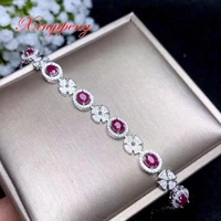 xin yi peng 925 silver inlaid natural ruby bracelet women bracelet fashion boutique