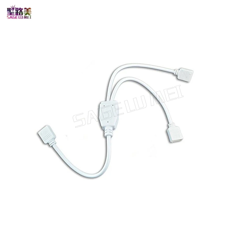 (5 шт./лот) rgb коннектор с 4 контактным разъемом разветвитель кабеля от 1 до 2 3 5 для