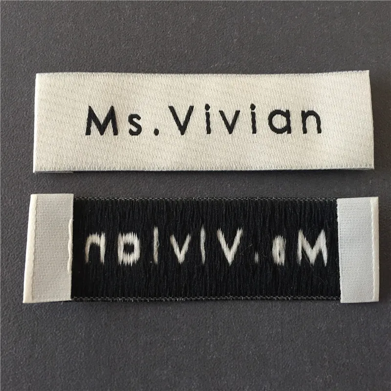 

Custom 50D High Density Ultrasonic Cutting Edge Laundry Labels Garment Labels For Clothing For Women's Wearing