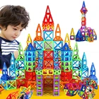 Новинка 110 шт. мини-магнитные строительные модели, строительные блоки, игрушки, кирпичи, блоки, развивающие магниты из АБС-пластика, дизайнерские рождественские подарки для детей