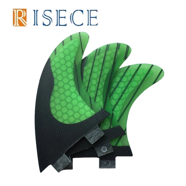 

New design carbon strip surfboard fins colorful G5 M Size Twin Tabs surf fin