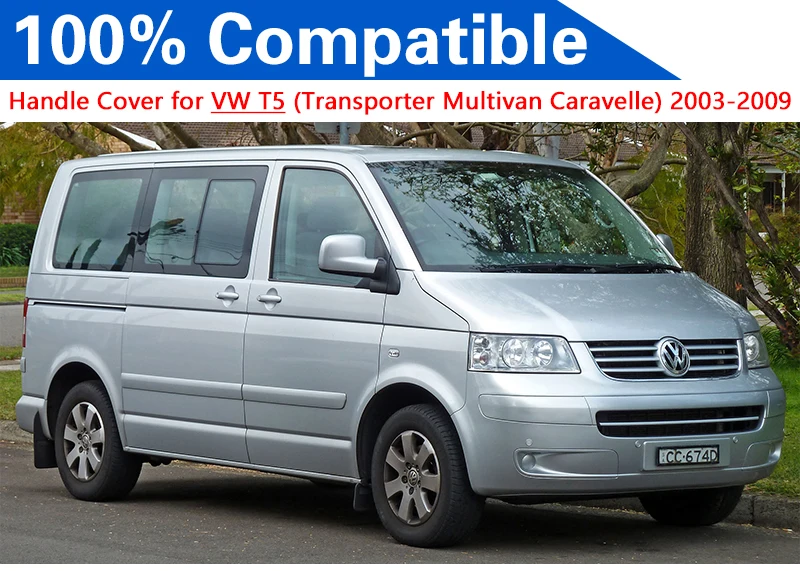 Для VW T5 хромированные чехлы с ручками Набор для отделки Volkswagen Transporter Multivan Caravelle