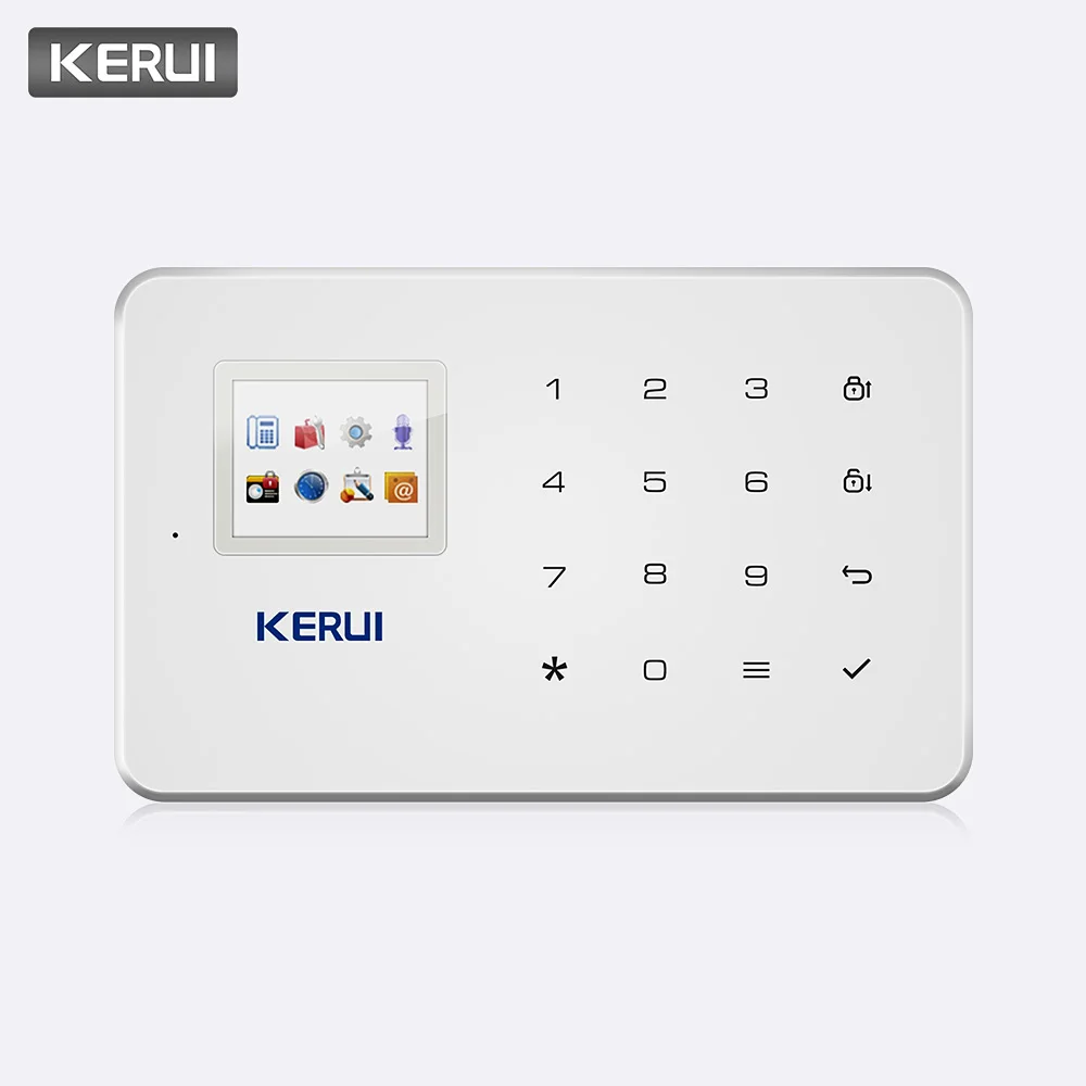 KERUI G18 Беспроводная GSM сигнализация домашняя охранная система видеонаблюдения IOS Android приложение дистанционное управление SMS вызов Push Host сигнализация s - Цвет: system 1-White host