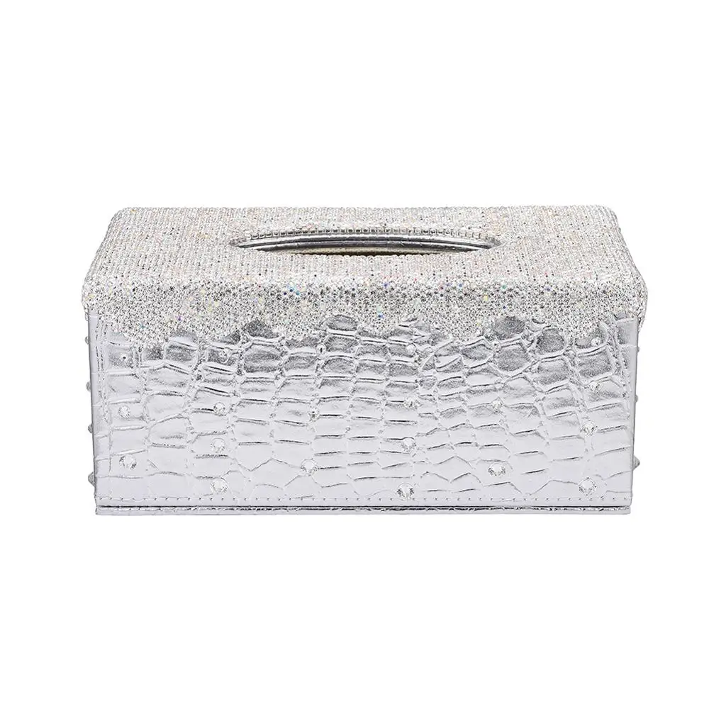 Шикарный прозрачный Автомобильный держатель для салфеток прямоугольный