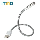 ITimo USB светодиодный Настольный светильник гибкий супер яркий Лампа для чтения для ноутбука портативный фонарь вспышка мини Настольный светильник
