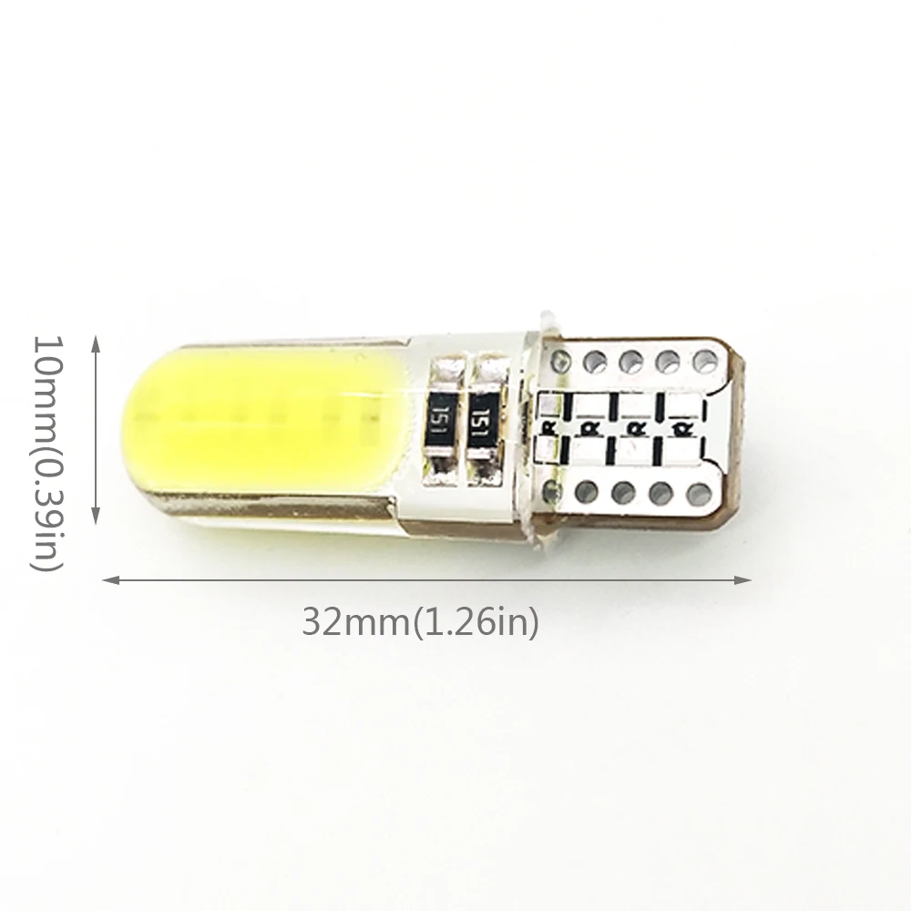 Welback супер яркие низкие мощности T10 W5W COB светодиодный лампы для салона автомобиля