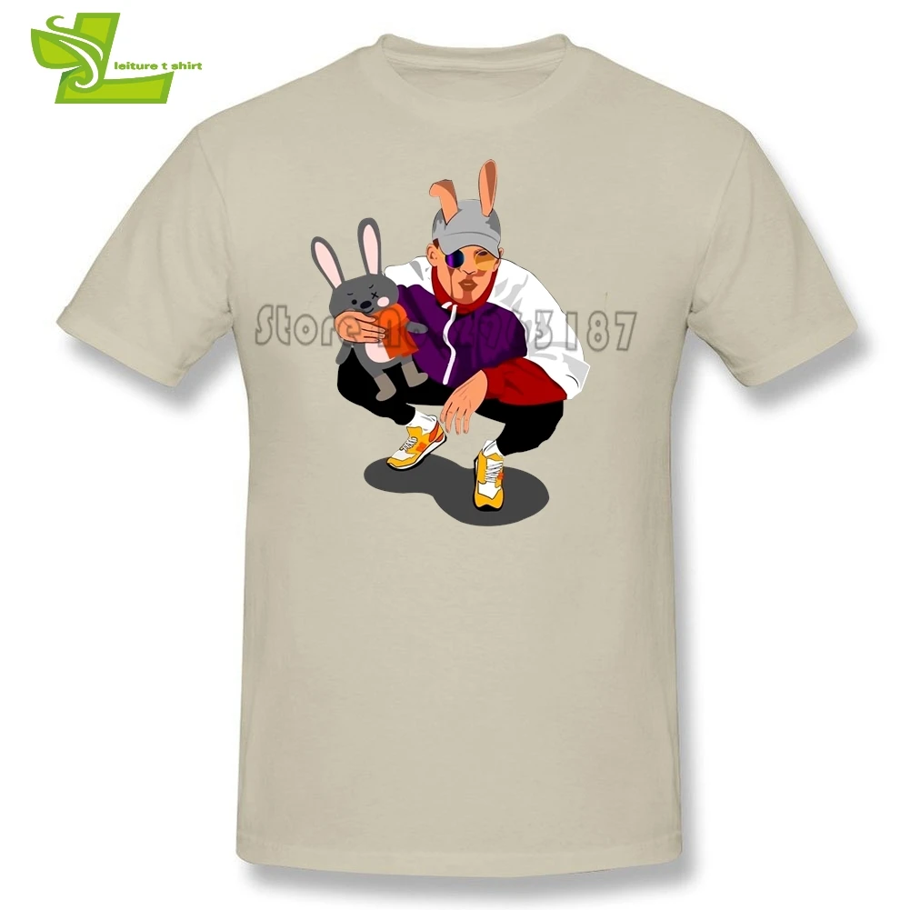 Bad Bunny Rabbit Adult T Shirt Home Wear Classic Loose Tops Men Short Sleeve O Neck Tees Teenboys Latest Personality Tee | Мужская