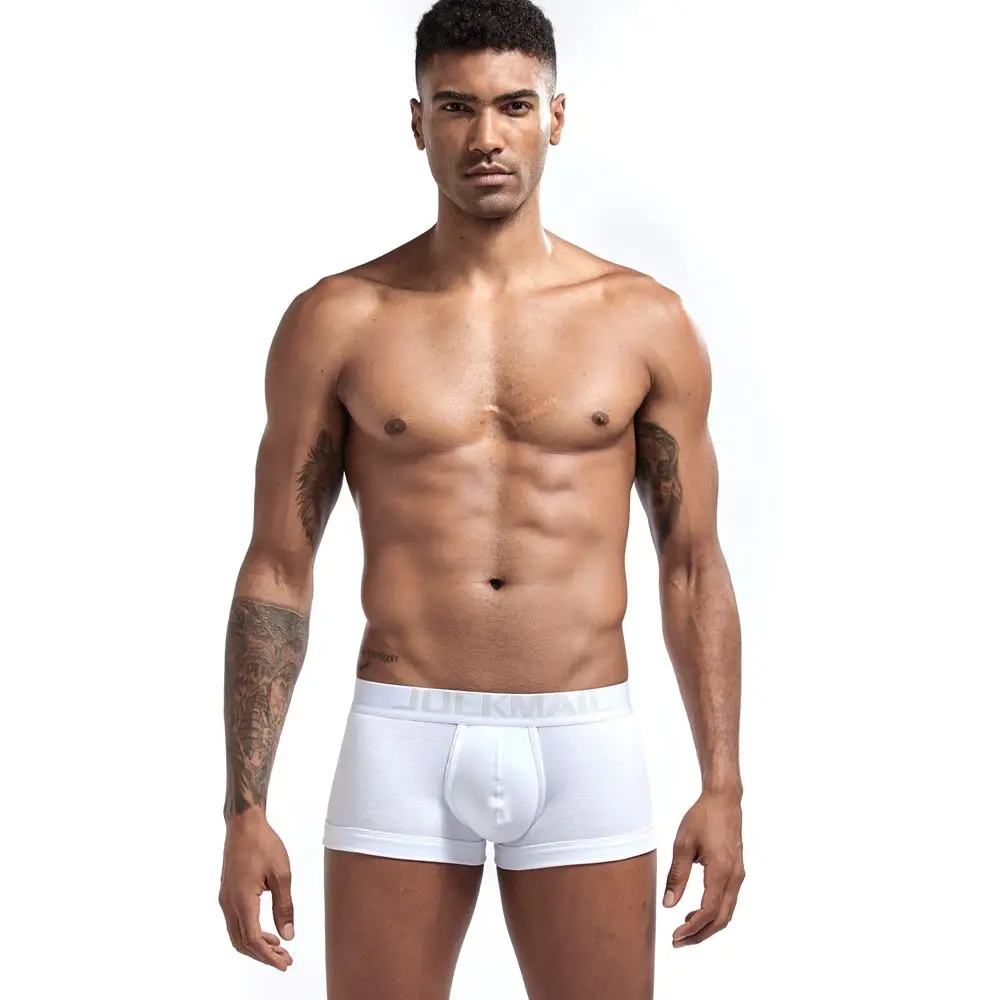 Трусы боксеры JOCKMAIL мужские 4 шт./лот хлопок низкая талия пикантные Удобные