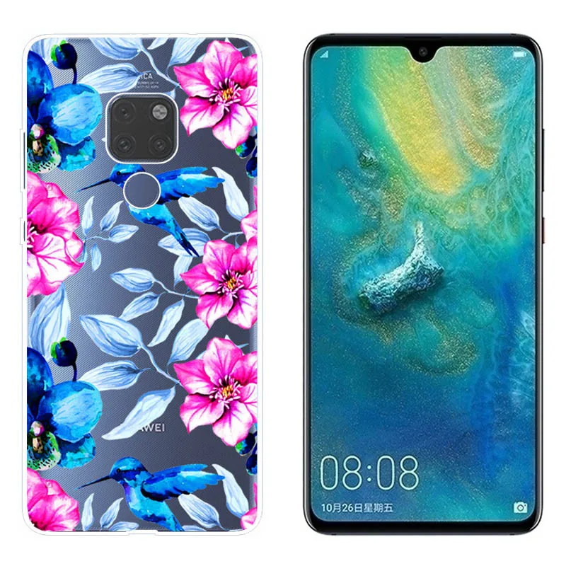Soft Cases For Huawei Mate 20 Case Cover TPU Silicone Colorful Cartoon Printing Back Fundas Mate20 |