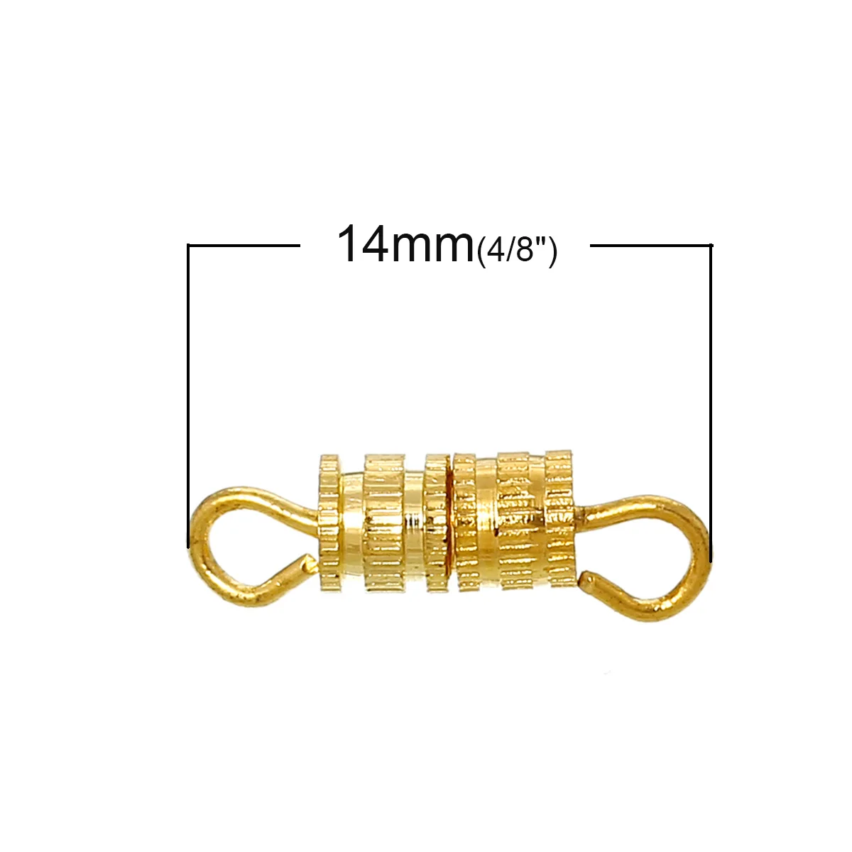 DoreenBeads медные соединители фурнитура цилиндр золотого цвета 14 мм (4/8 &quot) x 4 (1/8&quot) 5