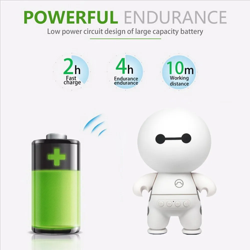 Мультфильм Baymax беспроводной Bluetooth динамик 4 0 портативный милый мини