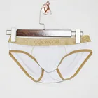 Мужские трусы брифы из сетчатой ткани, с заниженной талией и карманом для пениса