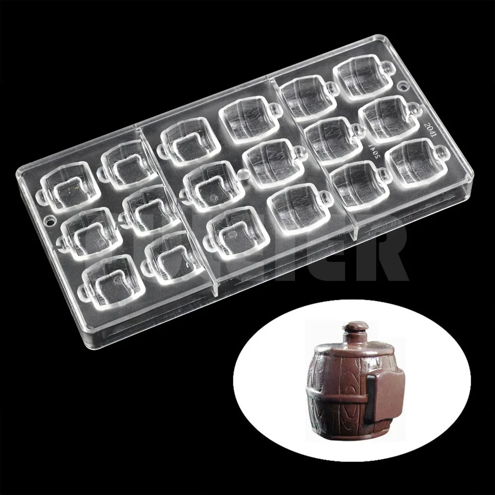 3D формочка для пива в форме бочонка из поликарбоната форма шоколада креативные