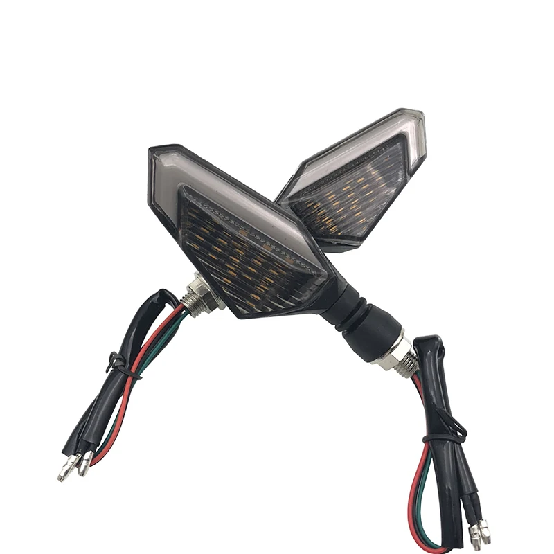 Светодиодные поворотники для мотоциклов пара указателей поворота левый и правый