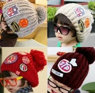 Осень/Зима Южной Кореи издание Детская шляпа label линии волос Hat Мальчик для