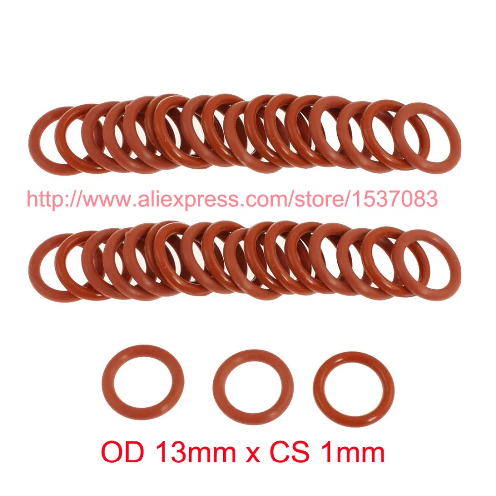 OD 13mm x CS 1mm silicone o ring o-ring oring sealing rubber washer