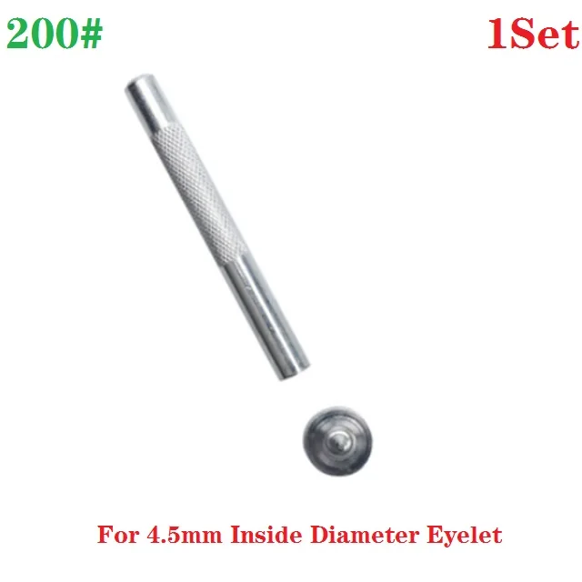 4.5mm 1 компл. 3-20 мм DIY ручной работы металлические люверсы Плесень инструмент люверсы втулки установка углеродистая сталь аксессуары Профессиональная ручная работа - Цвет: 4.5mm