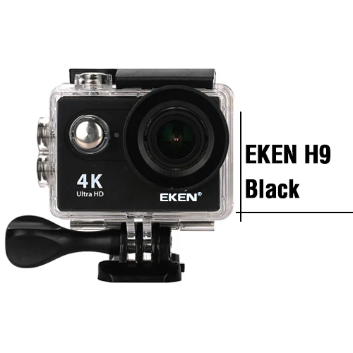 Екеn H9/H9R действие Камера Ultra HD 4 K/25fps Wi-Fi 2," 170D шлем Подводные Камера водонепроницаемый Cam Спорт Камера - Цвет: H9 Black