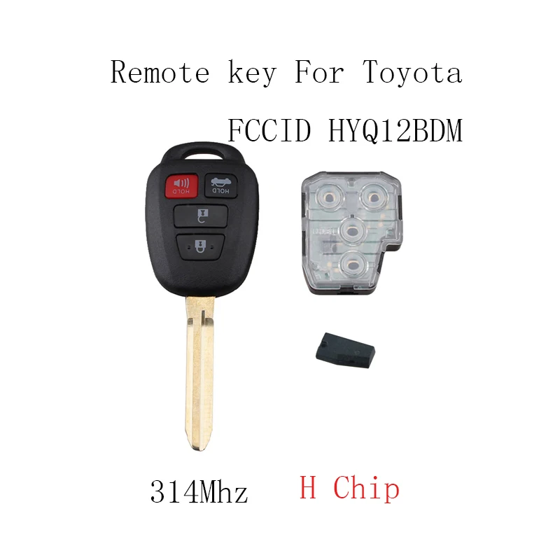 Горбин 4BT 314 Мгц дистанционный Автомобильный ключ для Toyota Camry 2012 2013 2014 2015 2016 2017 HYQ12BDM