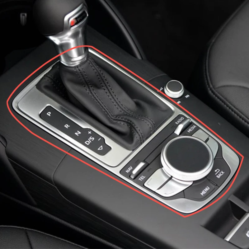 OEM Chrome Front Console MMI/Box Gear Decorative Frame Shift Lever Plating For A3 S3 RS3 8V0 864 260 A 3Q7 8V0864260A | Автомобили и