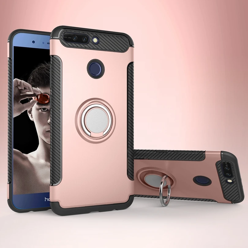 For Huawei Honor V9 / Honor8 Pro 5.7&quot Case Vehicle Armor Cover With Ring Stand Skin Shockproof Shell |