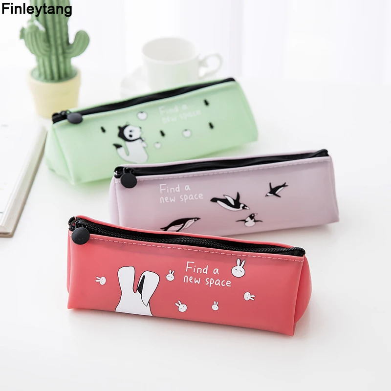 Новинка пенал милые животные пингвин канцелярские принадлежности с