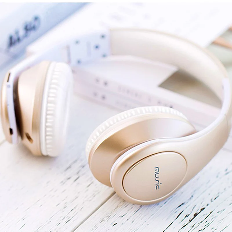Cinpusen P7 Black Rose золото Беспроводной Bluetooth наушники девушка молодая гарнитура с