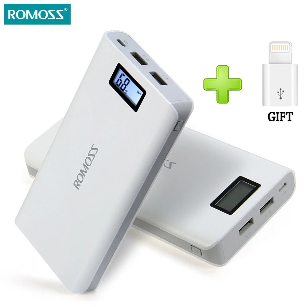 Оригинал ROMOSS sense 6/6 plus 20000 мАч внешний мобильный Батарея Зарядное устройство