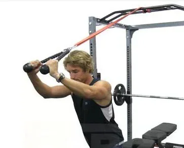 Трицепс прижимная веревка тренажерный зал бодибилдинг кабельный тренажер