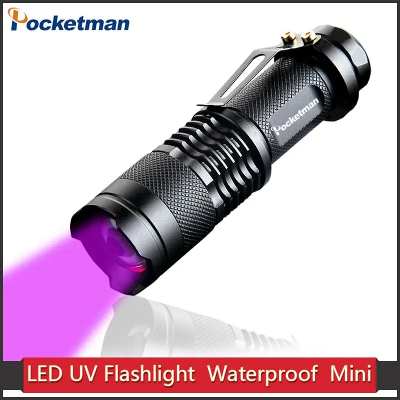 УФ светодиодный фонарик 395nm blacklight длина волны ультрафиолетовый 9 Torcia Linterna