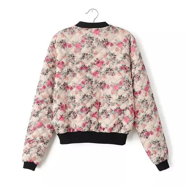 The new autumn and winter 2014 women's European Grand Prix Quilted floral prints casual cotton quilting | Женская одежда