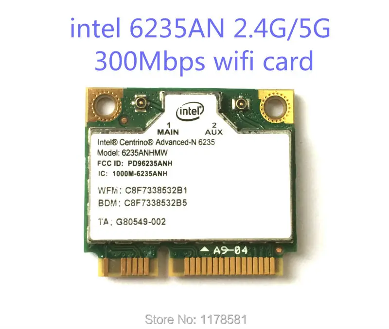 Новинка для Intel 6235 6235AN Двухдиапазонная беспроводная Wi Fi BT 4 0 5 ГГц 2 половинная мини