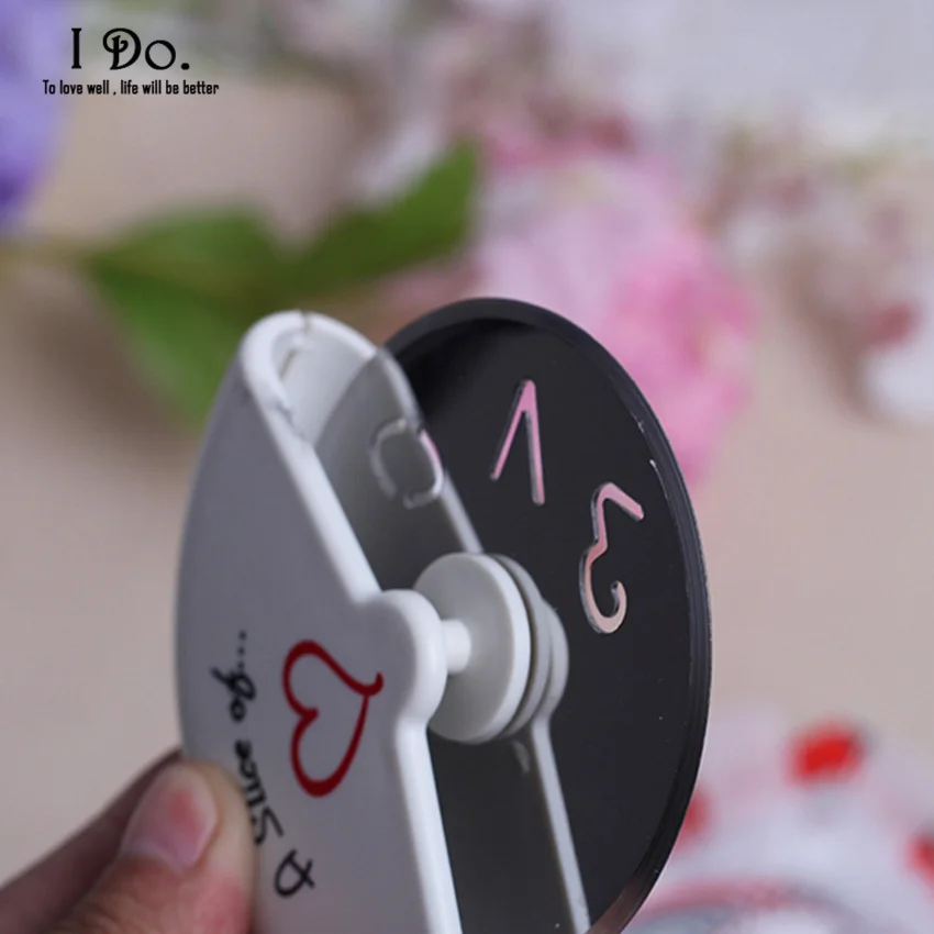 Бесплатная доставка Кусочек любви Pizza Cutter свадебной и подарки свадьба поставок