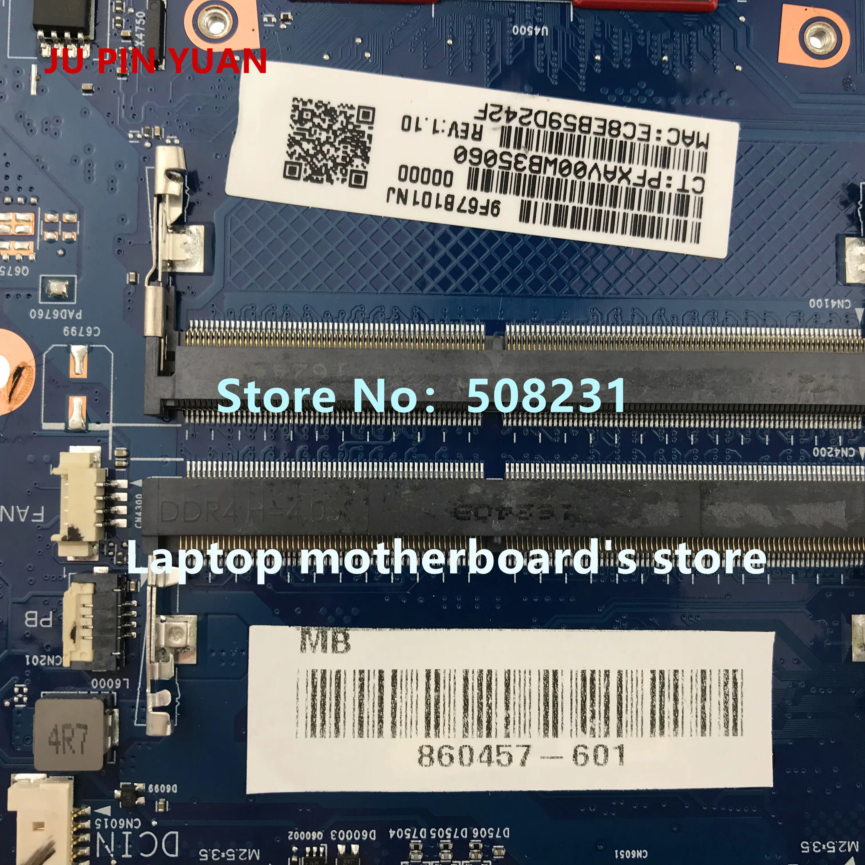 JU PIN Юань 601-903241 448.08J04.0011 для hp Pavilion x360 Кабриолет 13-u Материнская плата ноутбука PentN3710 полностью протестирована
