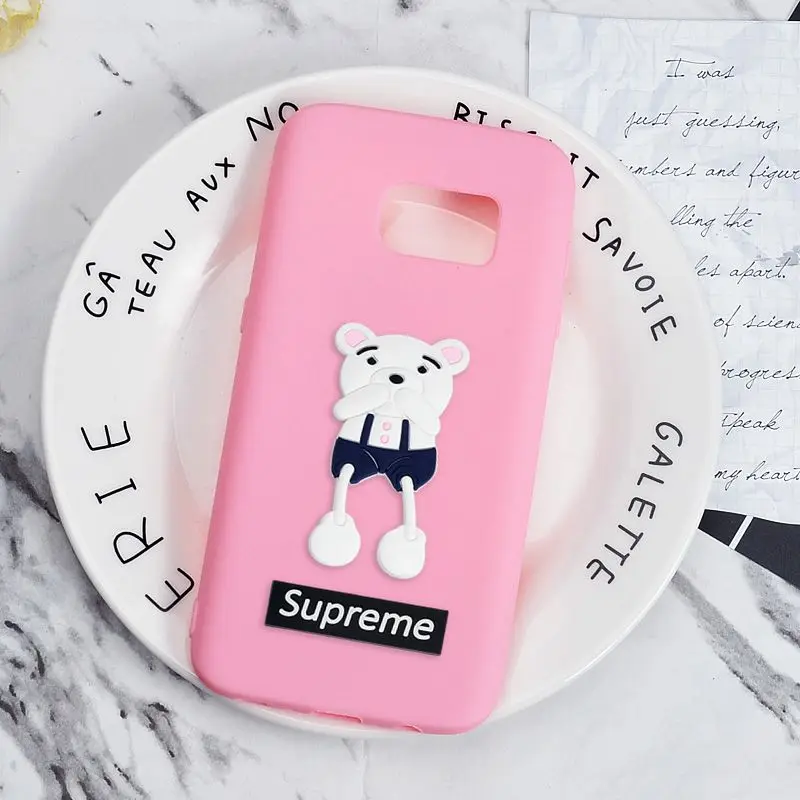 Fitted Case for Samsung Galaxy S7/S7 Edge G930F G935F Polar Bear Cover Cute Cartoon Cases Soft Silicone Back Shell Phone Capa |