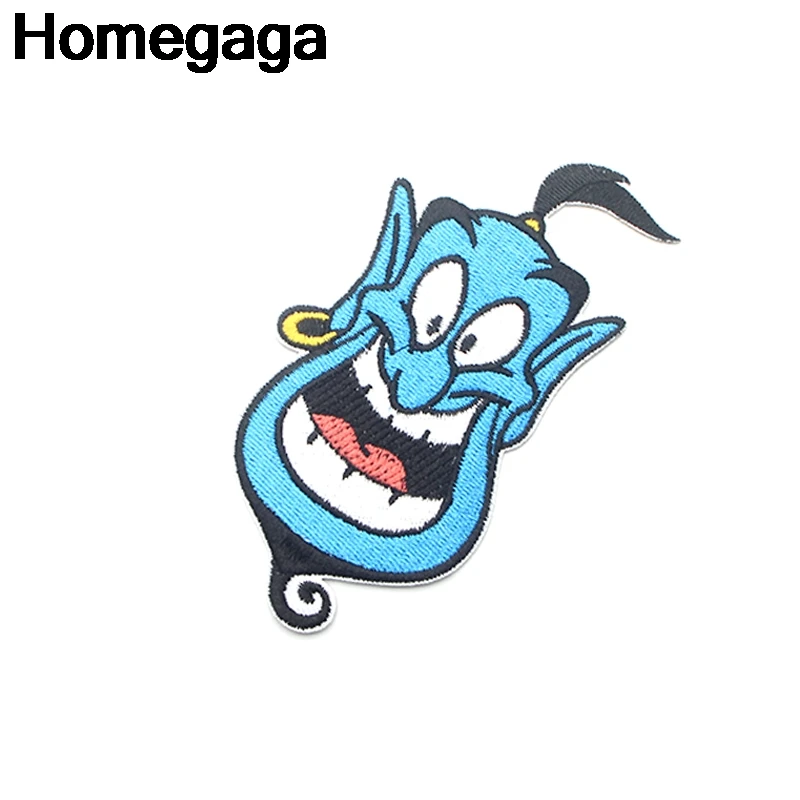 Homegaga мультяшная нашивка волшебная лампа аппликация нашивки наклейки для шитья рубашки одежда значки железная футболка D2103