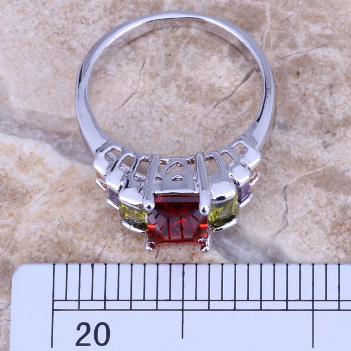 Женское кольцо с разноцветным покрытием Размер 6 / 7 8 9|ring size|jewelry ringsring size |