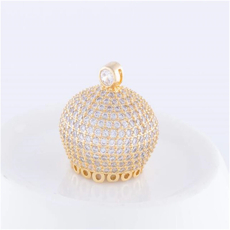 6 шт. Горячие Мода Jewelry Bijoux Циркон Корона Форма Талисманы для браслет Для женщин DIY