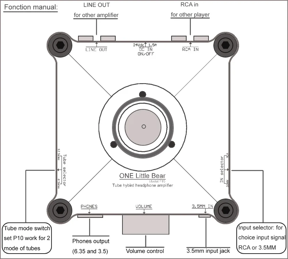 P10 HiFi трубчатый вакуумный 12AU7 гибридный усилитель для наушников Стерео