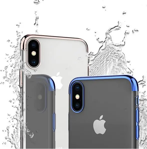 Gradient Plating Case for iPhone Xr XS Max XSMax Cover Transparent Silicone Luxury Aurora Soft TPU Phone | Мобильные телефоны и