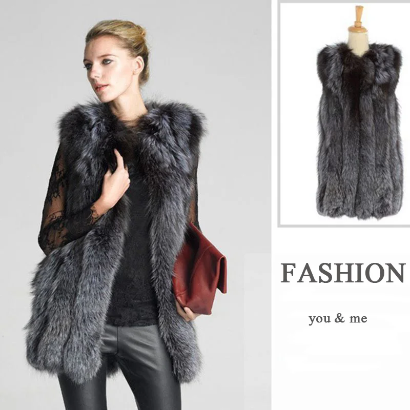 Новинка 2018 модное женское пальто на осень и зиму женские меховые жилеты куртка
